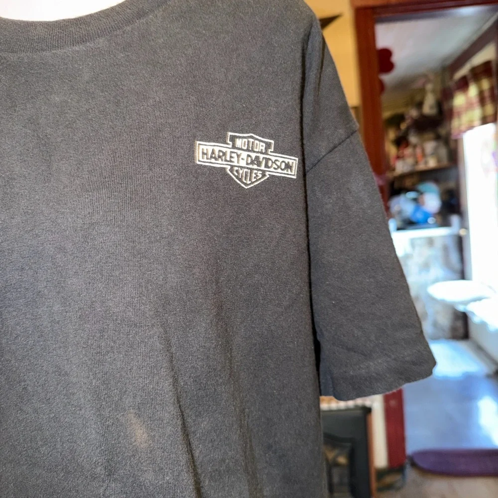 Harley-Davidson Black Short Sleeve Logo Tee - Picture 3 of 4